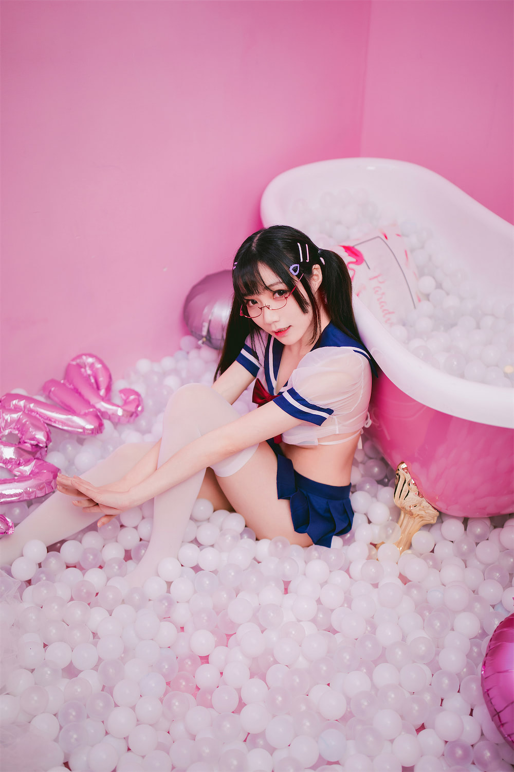 真央Mao浴缸双马尾jk18p