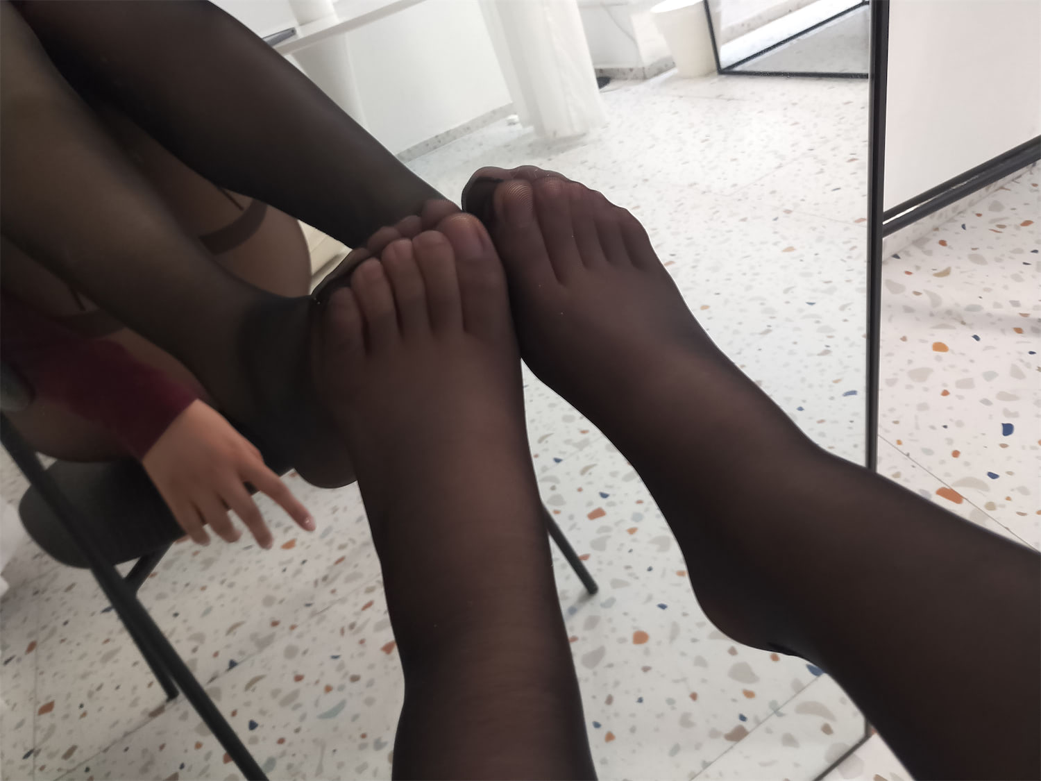 轩萧学姐酒红色连体衣33p