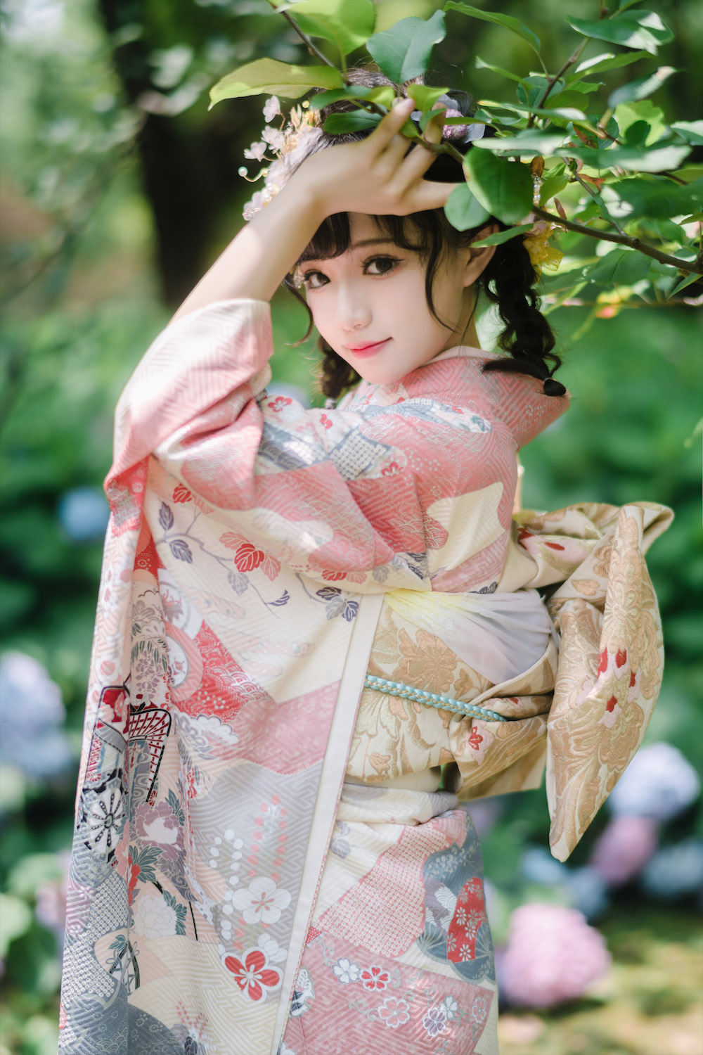 花柒Hana绣球花和服18p