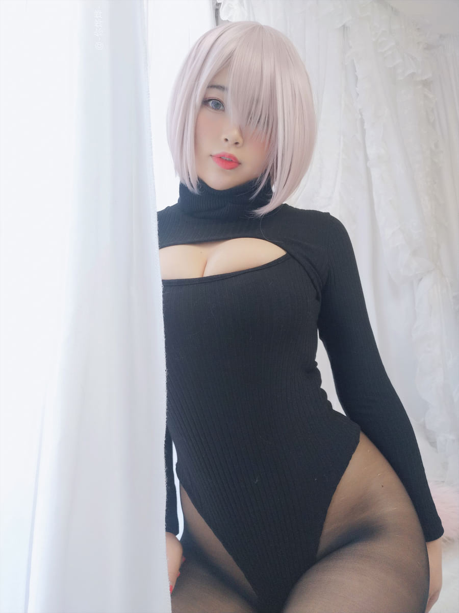 白烨烨玛修毛衣78p3v