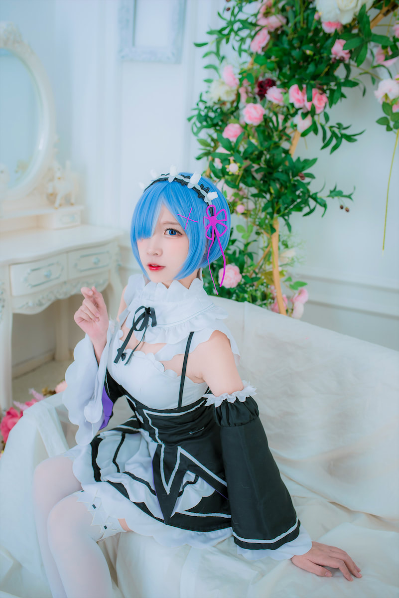 二佐Nisa蕾姆ins风女仆33p_1
