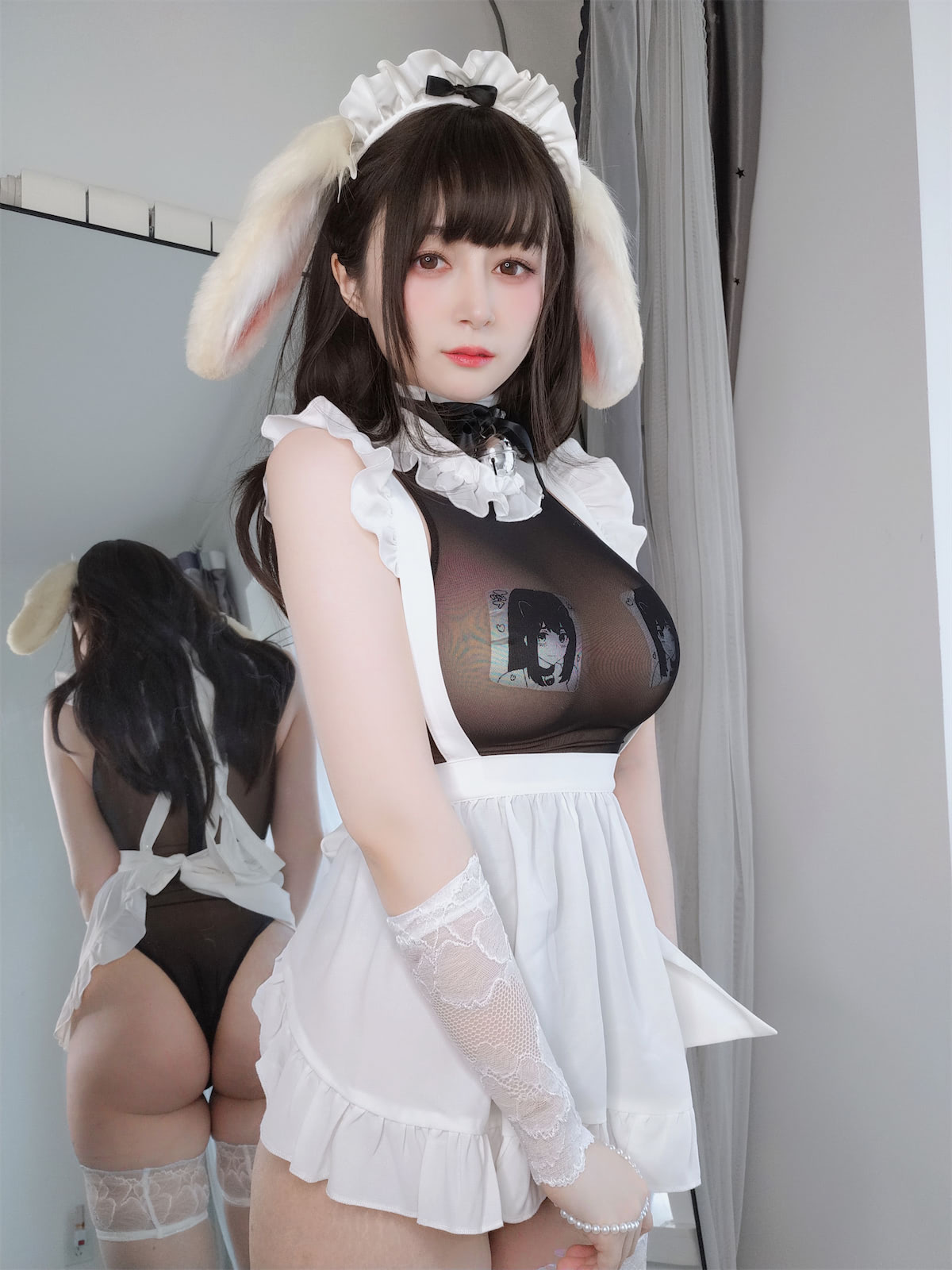 白银81垂耳兔女仆163p4v