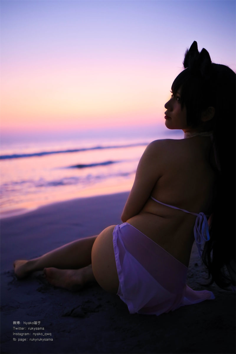 Nyako喵子海滩爱宕泳装25p