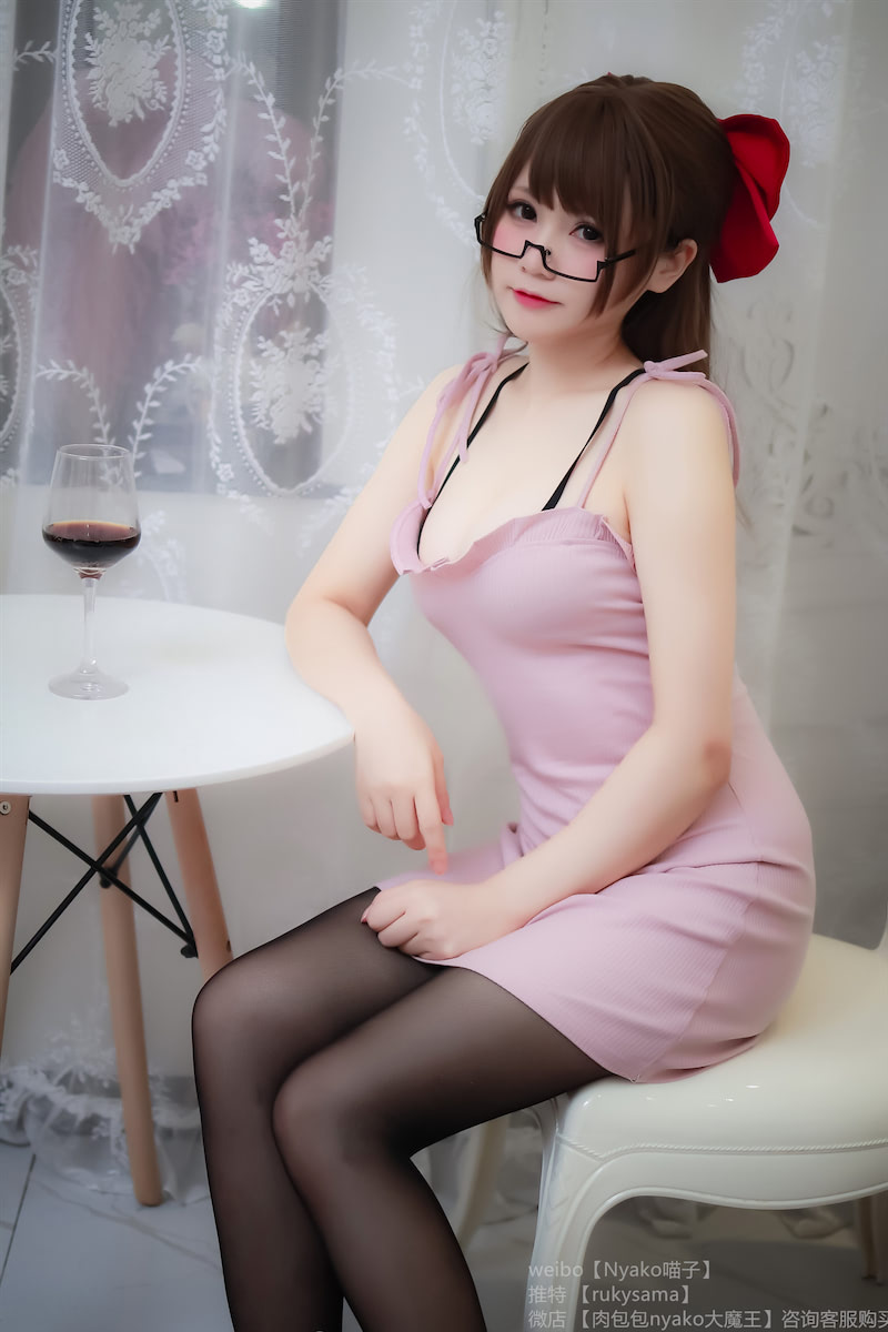Nyako喵子粉色睡衣64p3v_2