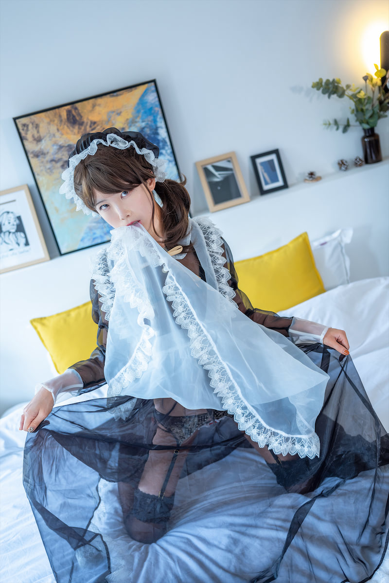 水淼aqua透明女仆13p37v