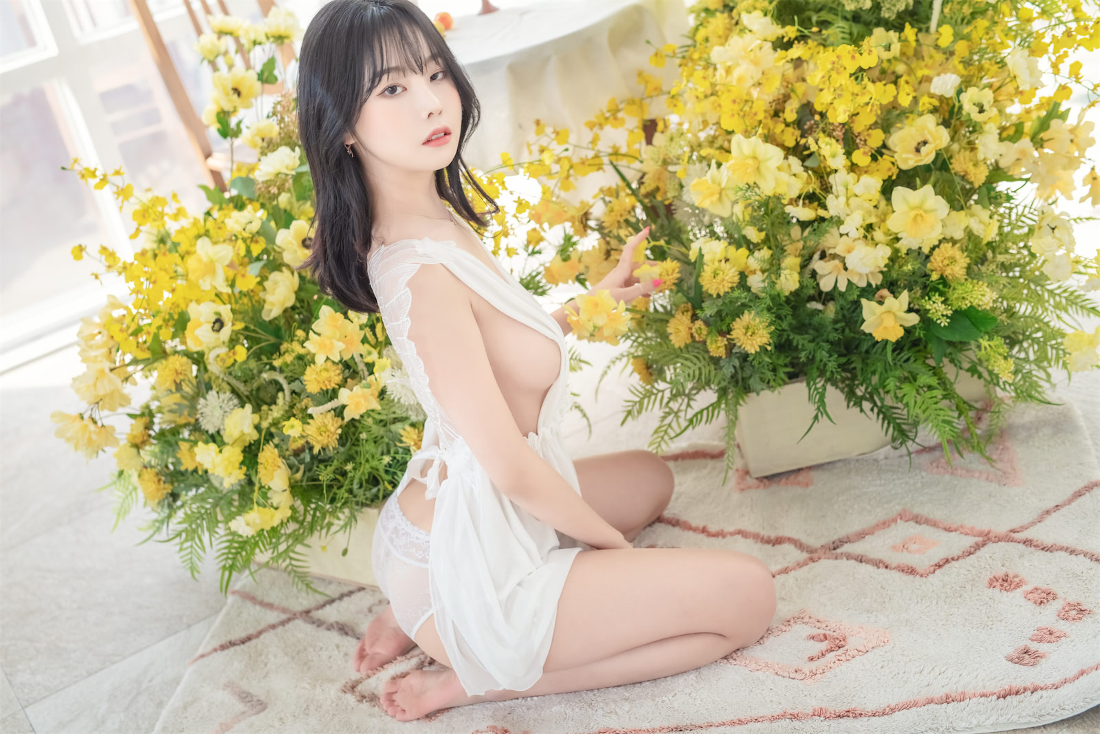 Yuna윤아繁花白纱26p