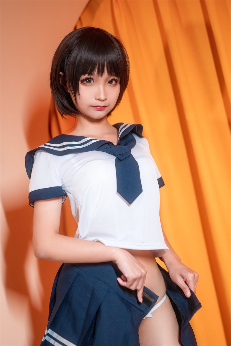 蠢沫沫白丝水手服42p_2