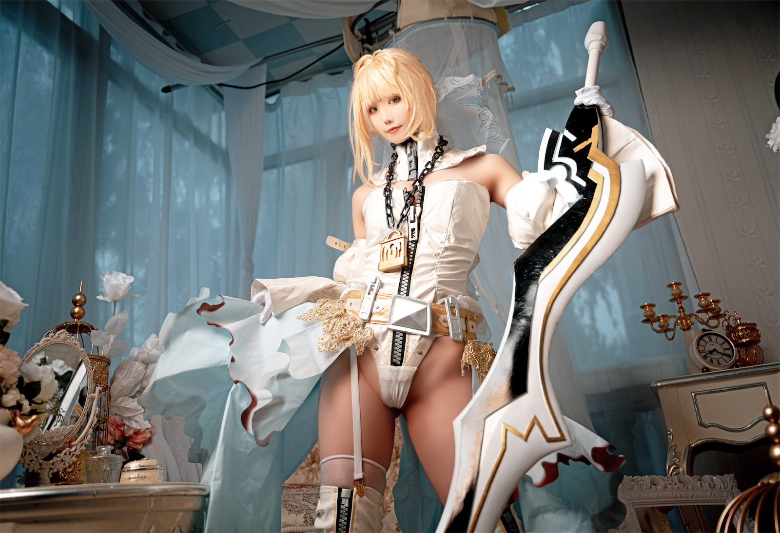 汪知子废墟新娘尼禄花嫁婚纱100p