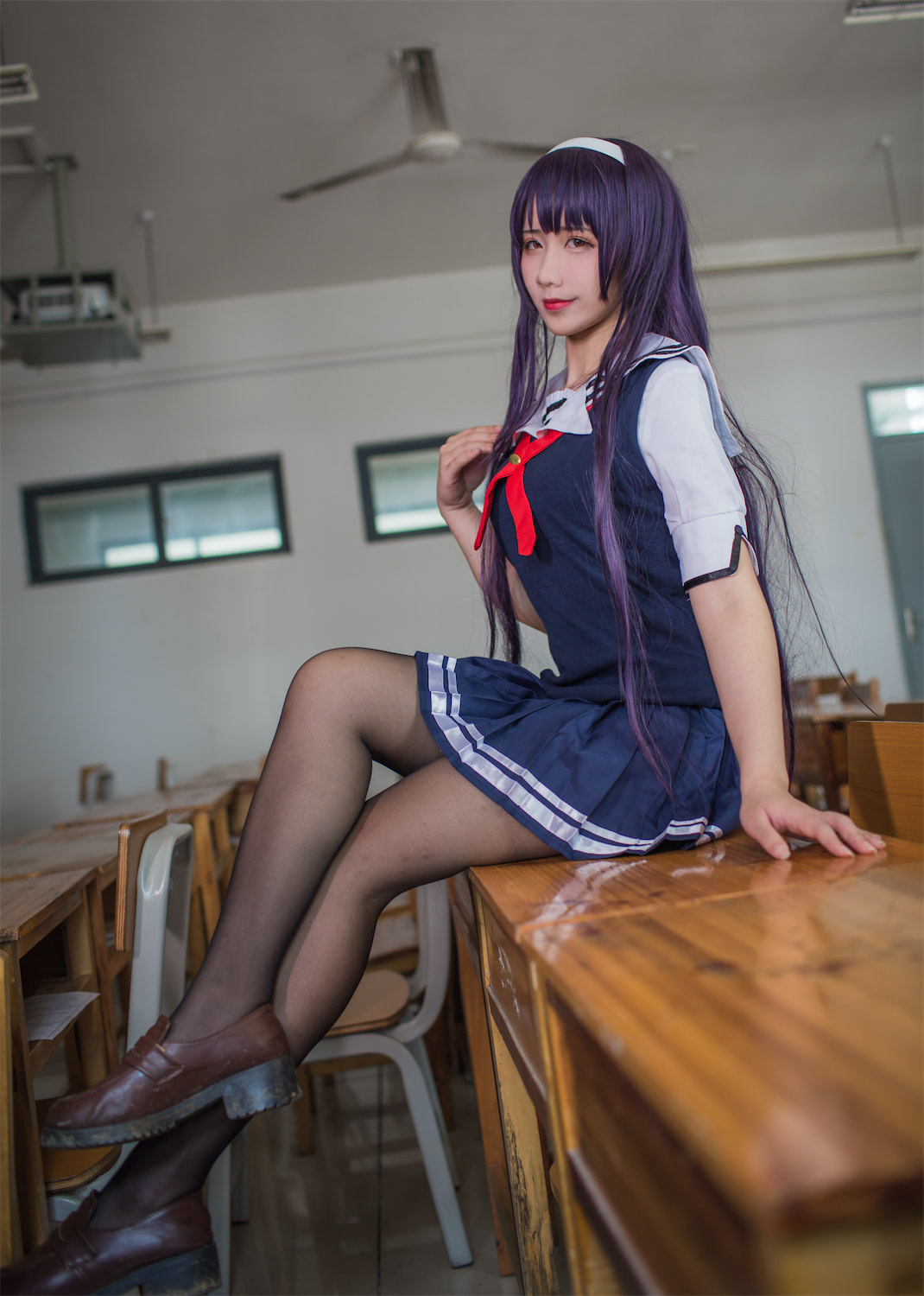 九曲Jean霞之丘诗羽教室黑丝JK40p