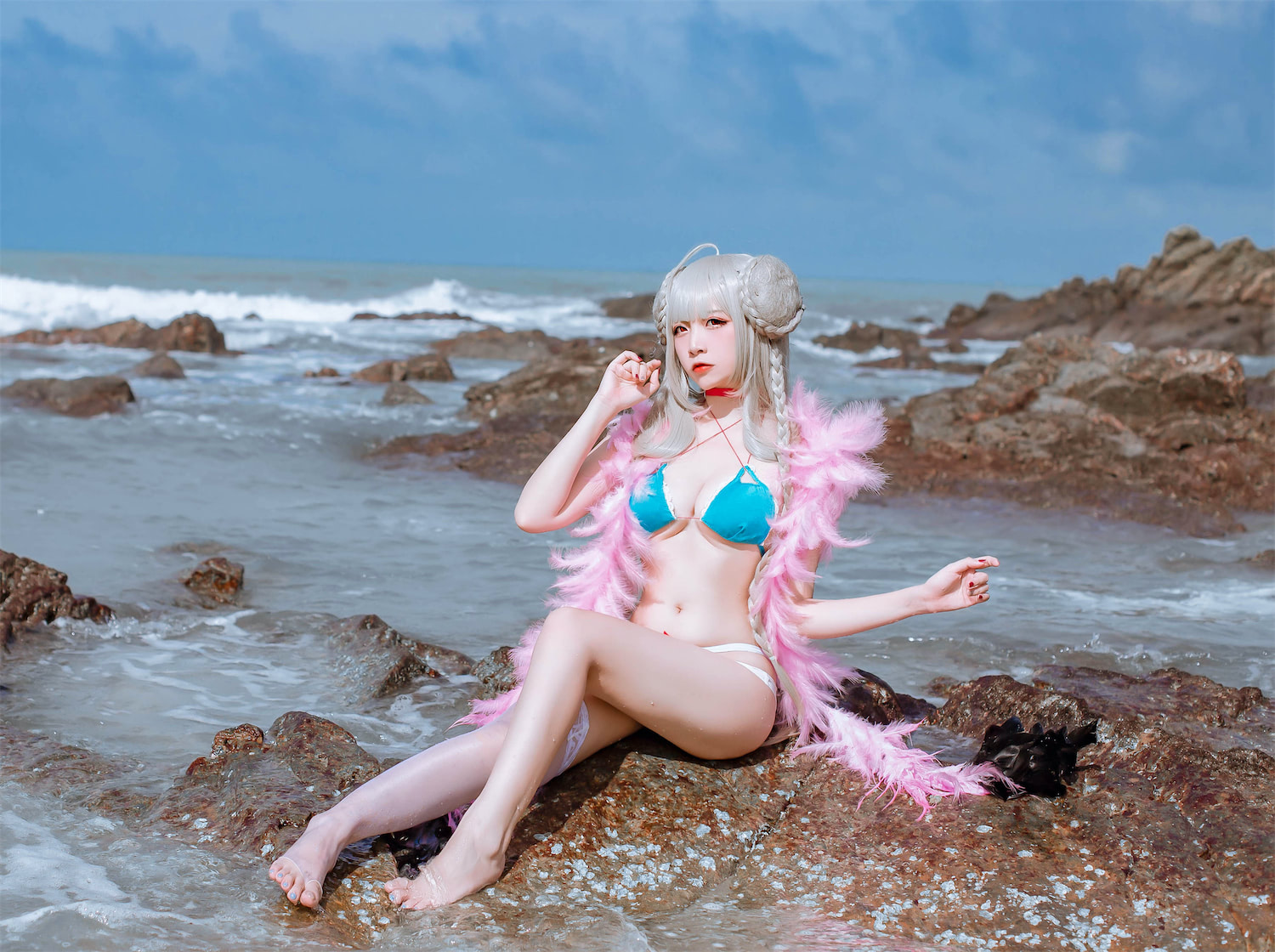 二佐Nisa碧蓝航线可畏泳装27p