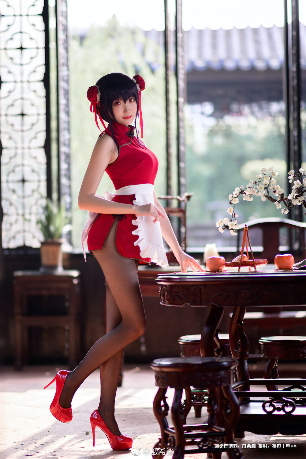 瓜希酱霞之丘诗羽旗袍25p