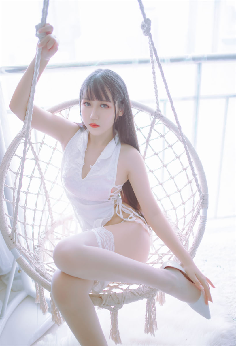 抖娘利世不呆猫黑白旗袍40p