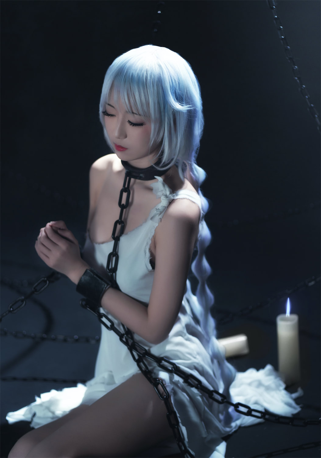 铁板烧鬼舞w明日方舟斯卡蒂30p