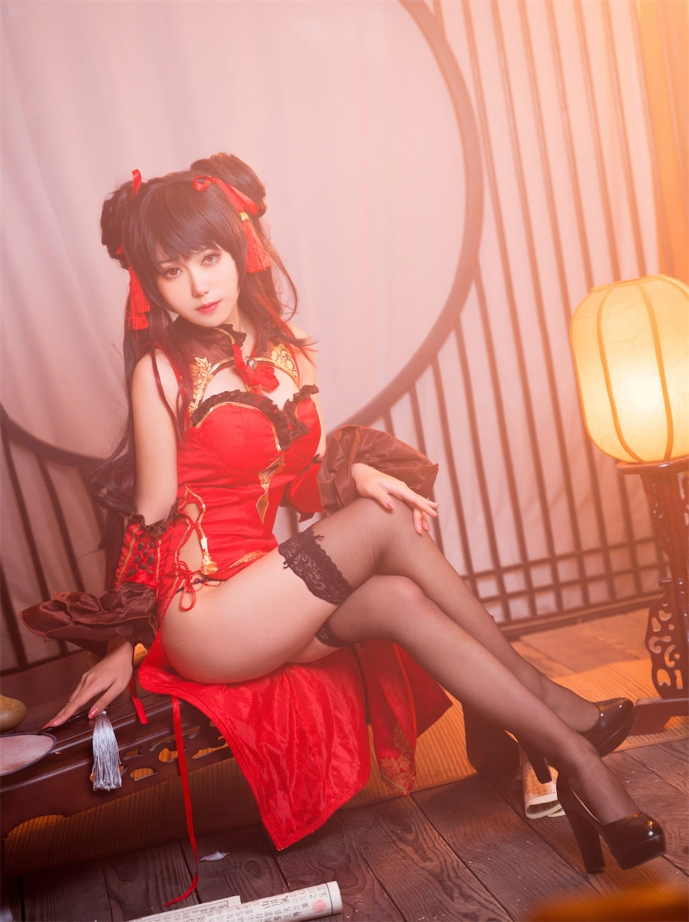 芋圆侑子SJ时崎狂三新春旗袍12p