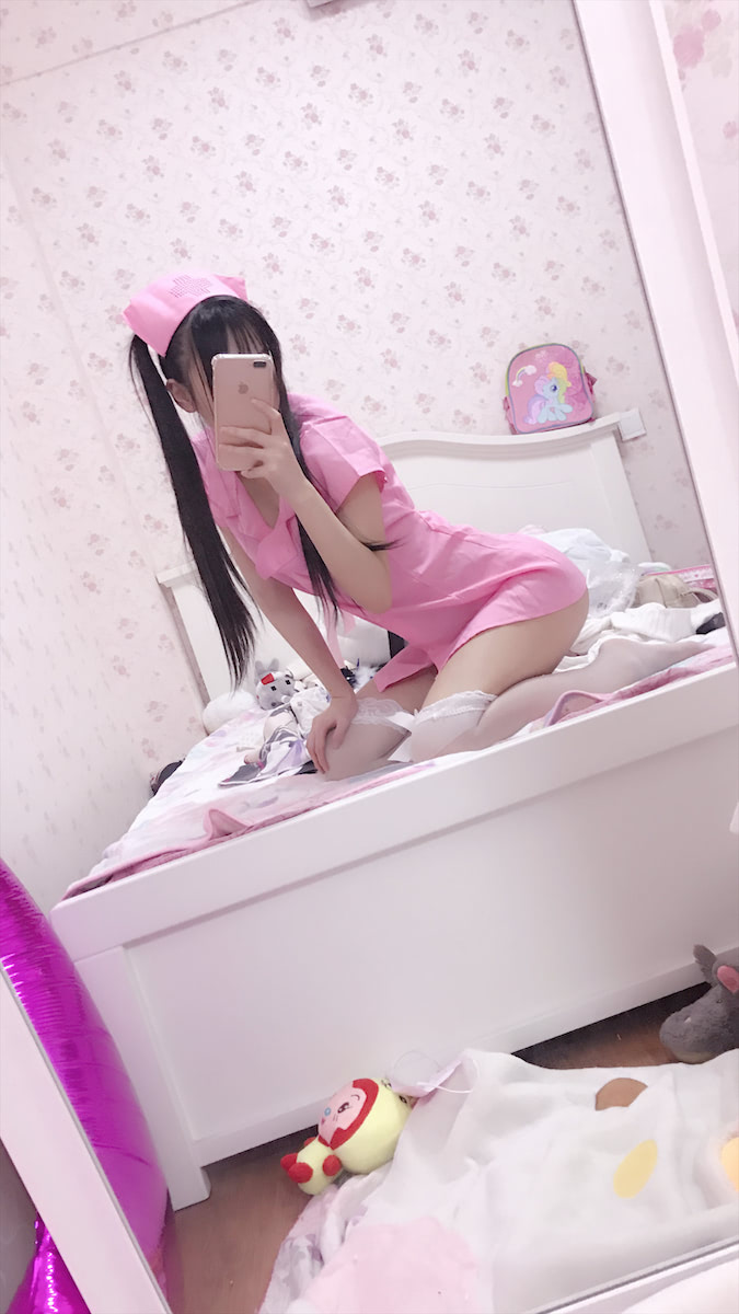 赛高酱 粉红护士服39p_3